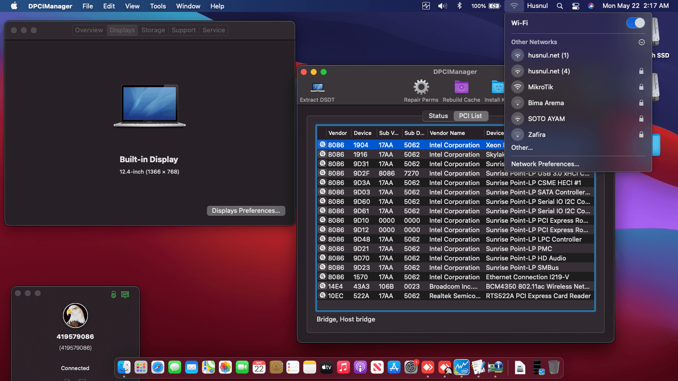 Lenovo Thinkpad X270 6th Dual Battery [SkyLake   Intel HD 520 + PS2 SMBUS]   OpenCore 1